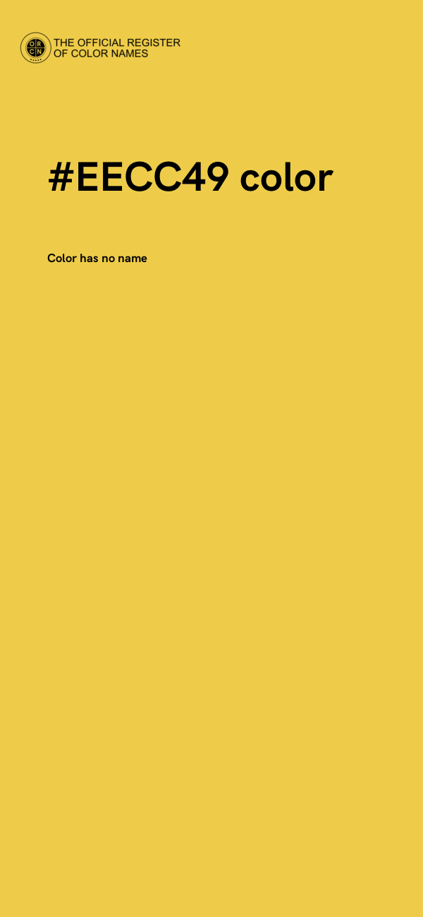 #EECC49 color image