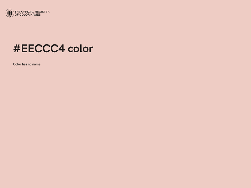 #EECCC4 color image