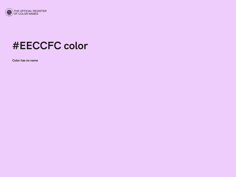 #EECCFC color image