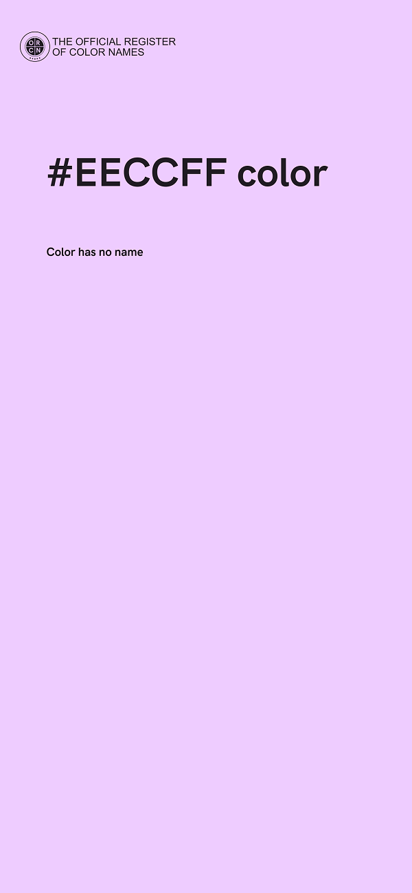 #EECCFF color image
