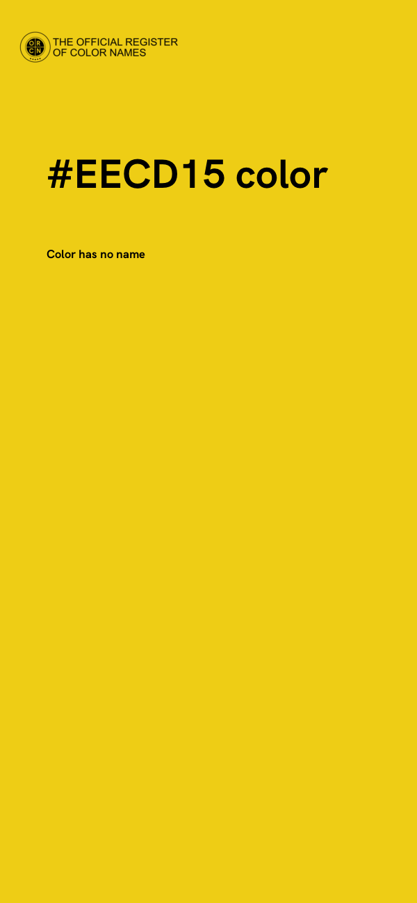#EECD15 color image