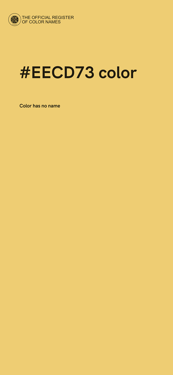 #EECD73 color image