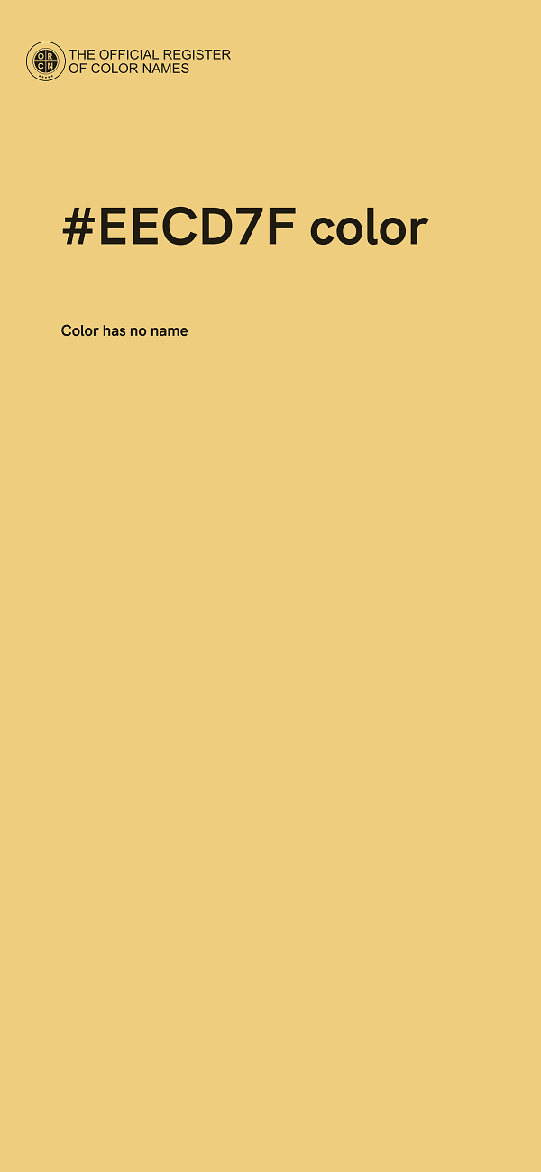 #EECD7F color image