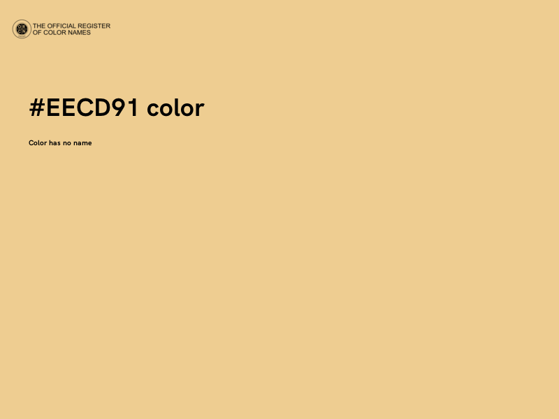 #EECD91 color image