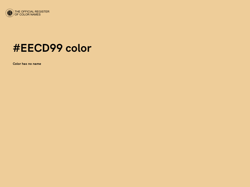 #EECD99 color image