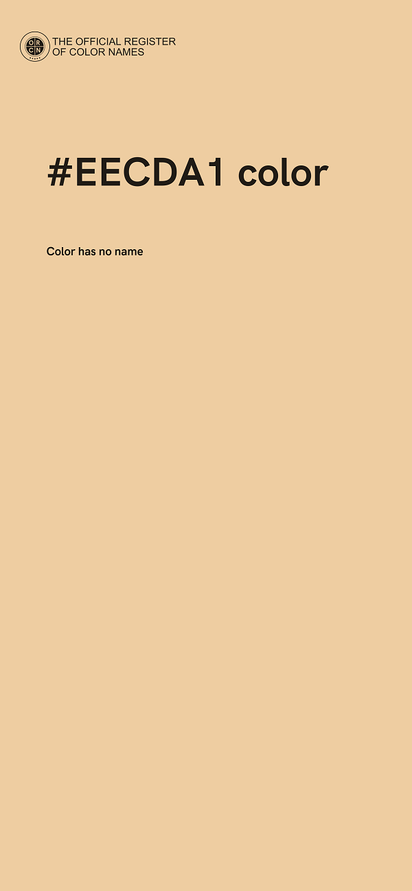 #EECDA1 color image