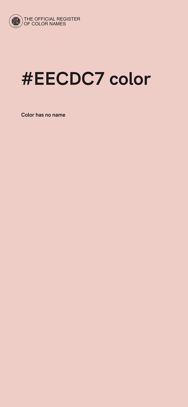 #EECDC7 color image