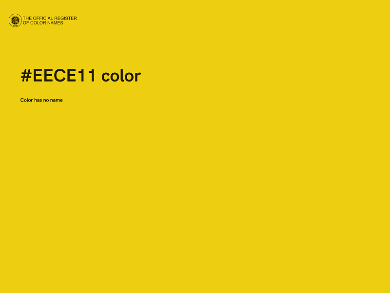 #EECE11 color image