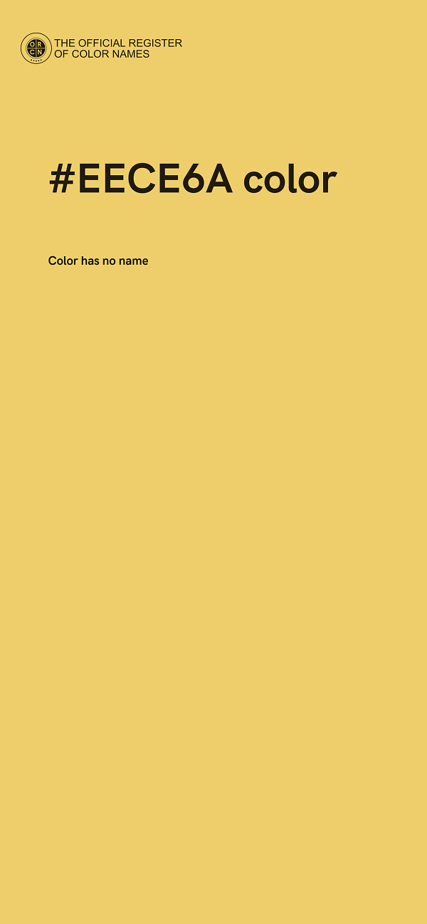 #EECE6A color image