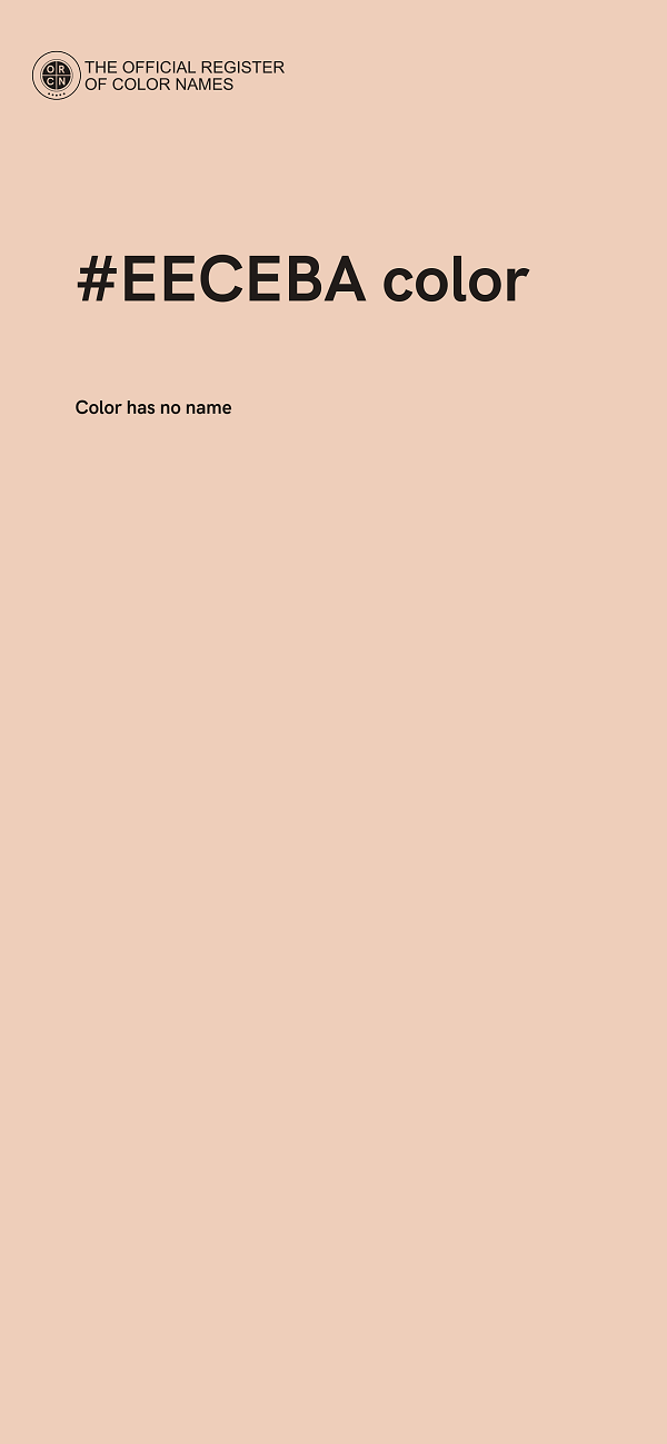 #EECEBA color image