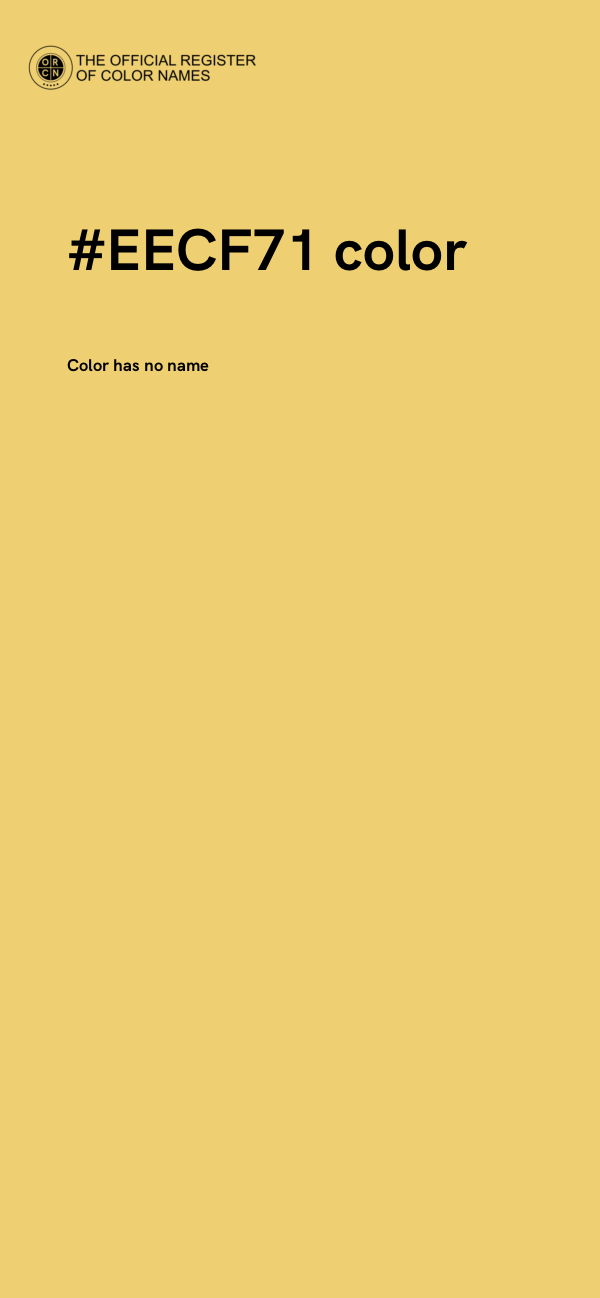 #EECF71 color image