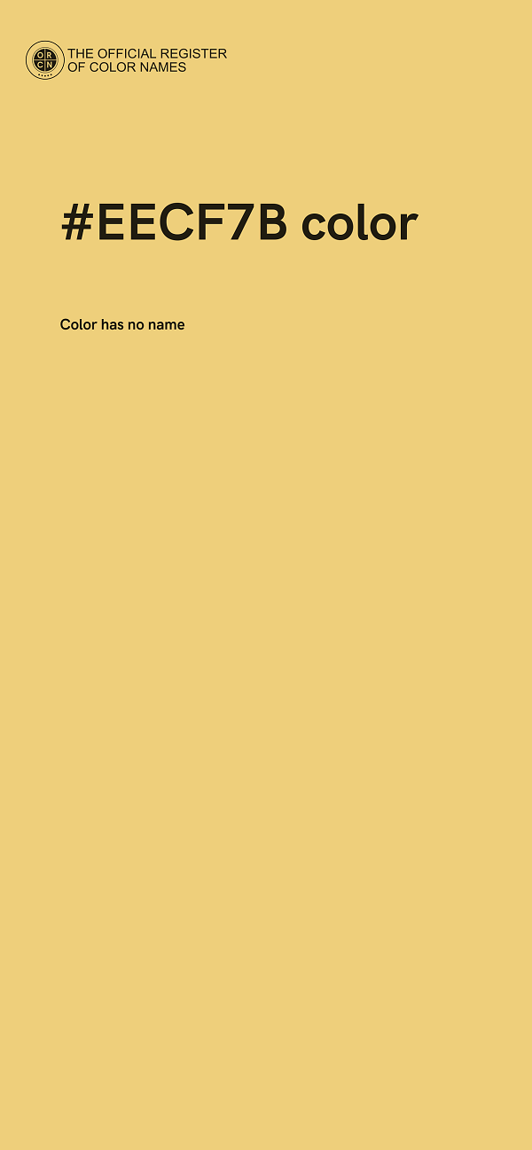 #EECF7B color image