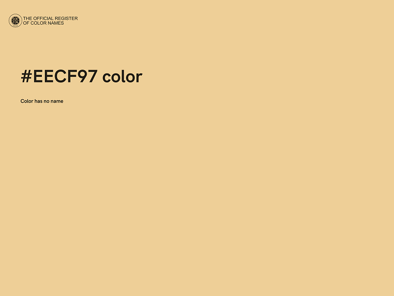 #EECF97 color image