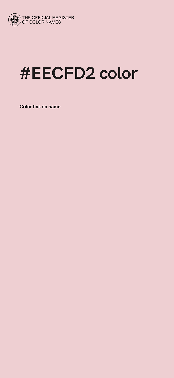 #EECFD2 color image