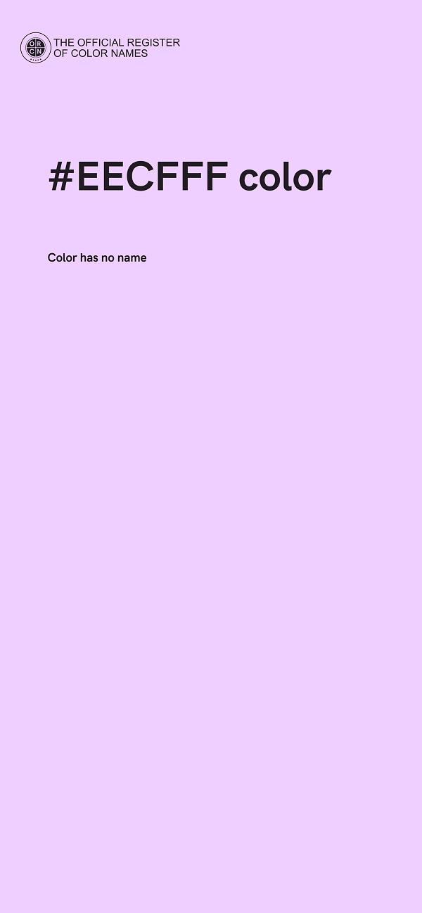 #EECFFF color image