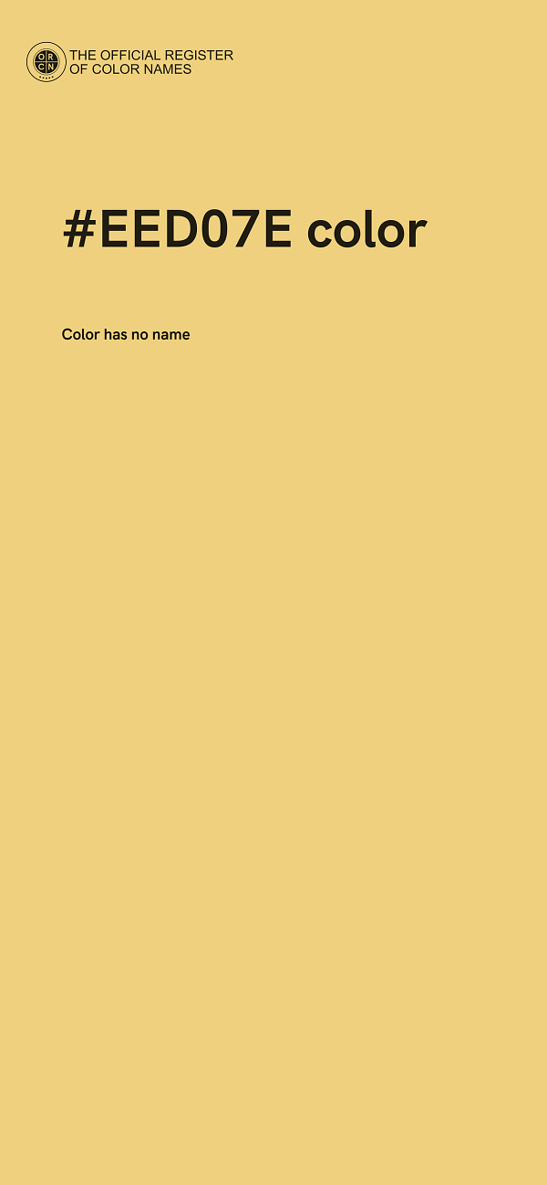 #EED07E color image