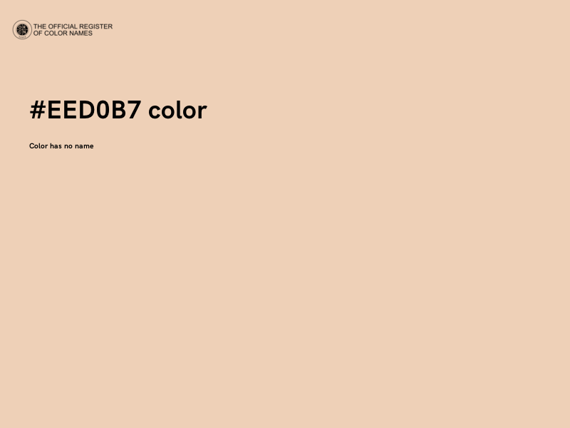#EED0B7 color image