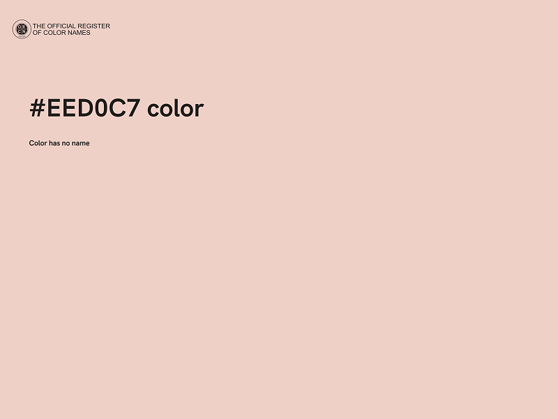 #EED0C7 color image