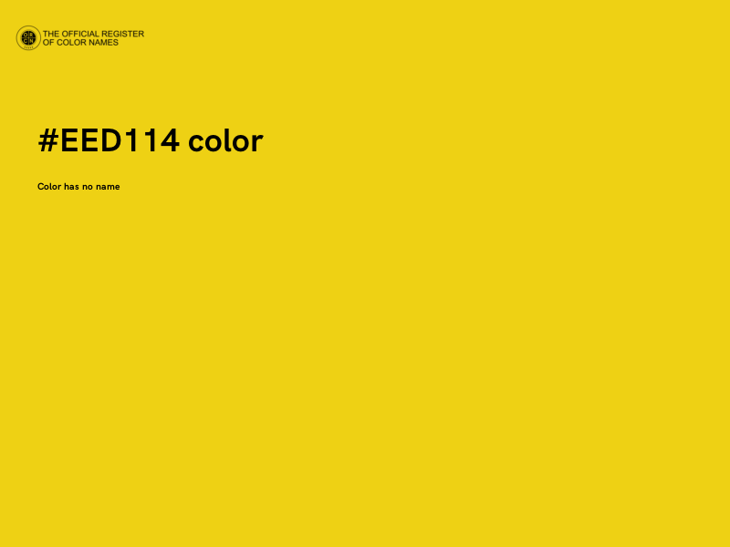 #EED114 color image