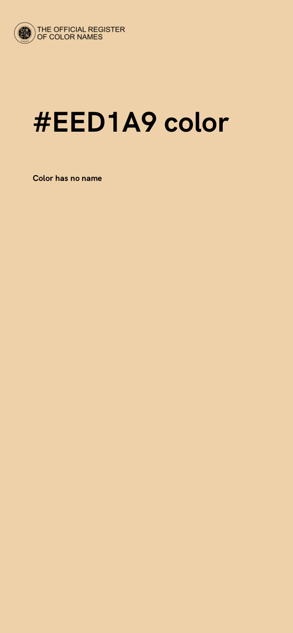 #EED1A9 color image