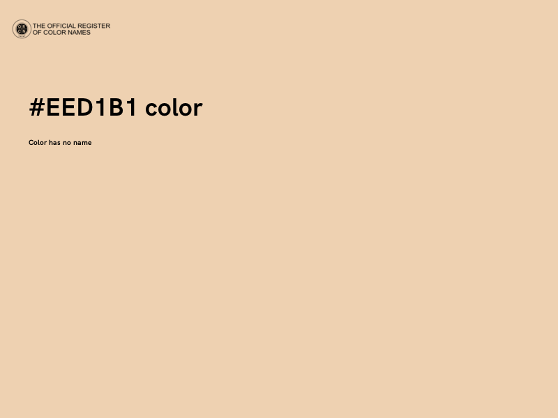 #EED1B1 color image