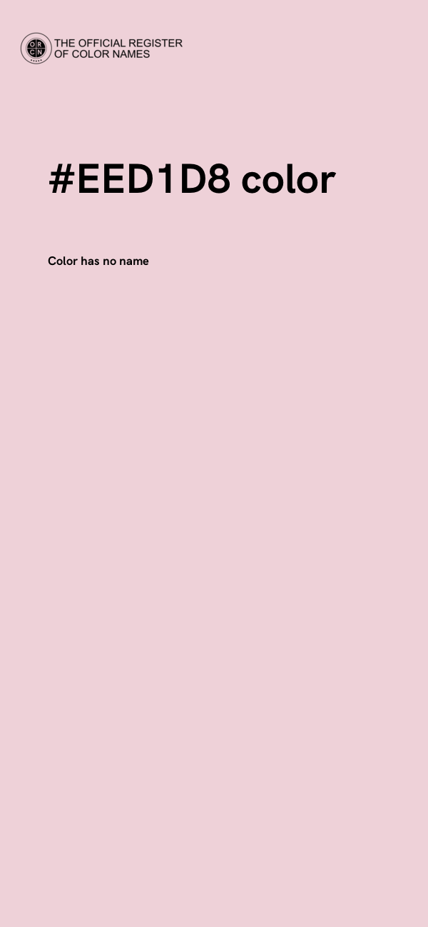 #EED1D8 color image