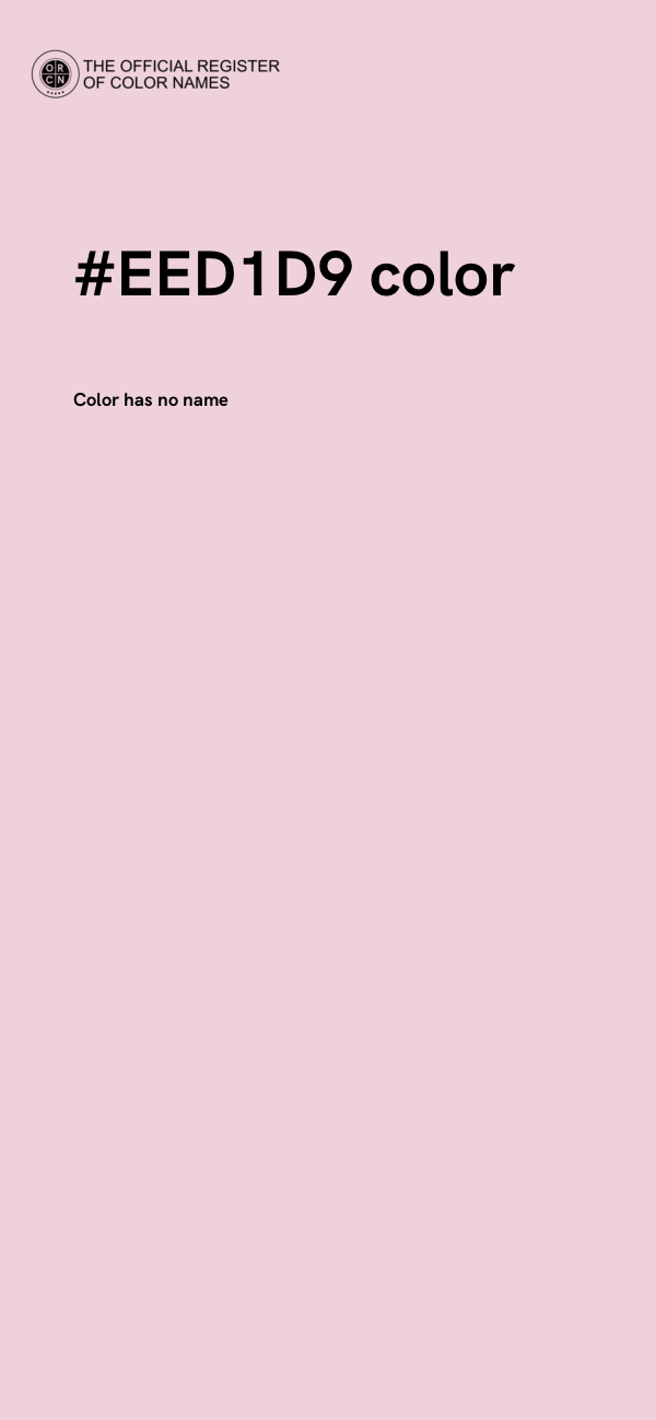 #EED1D9 color image