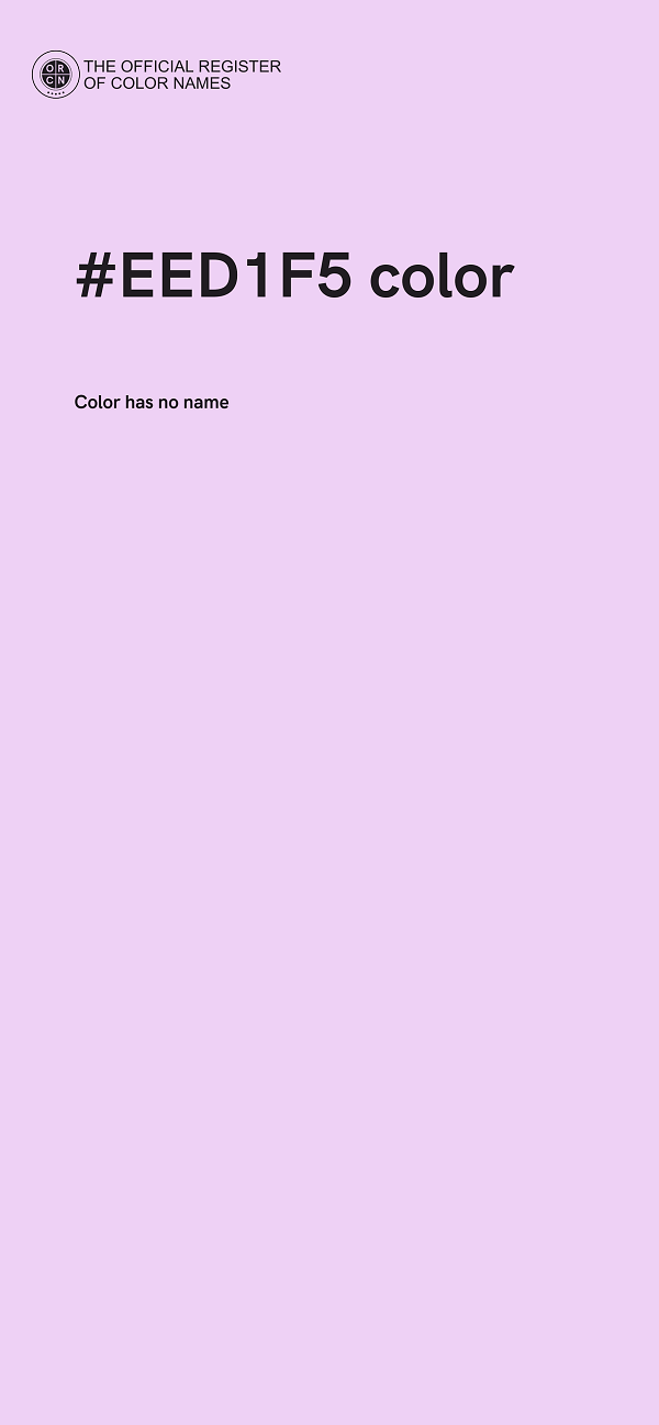 #EED1F5 color image