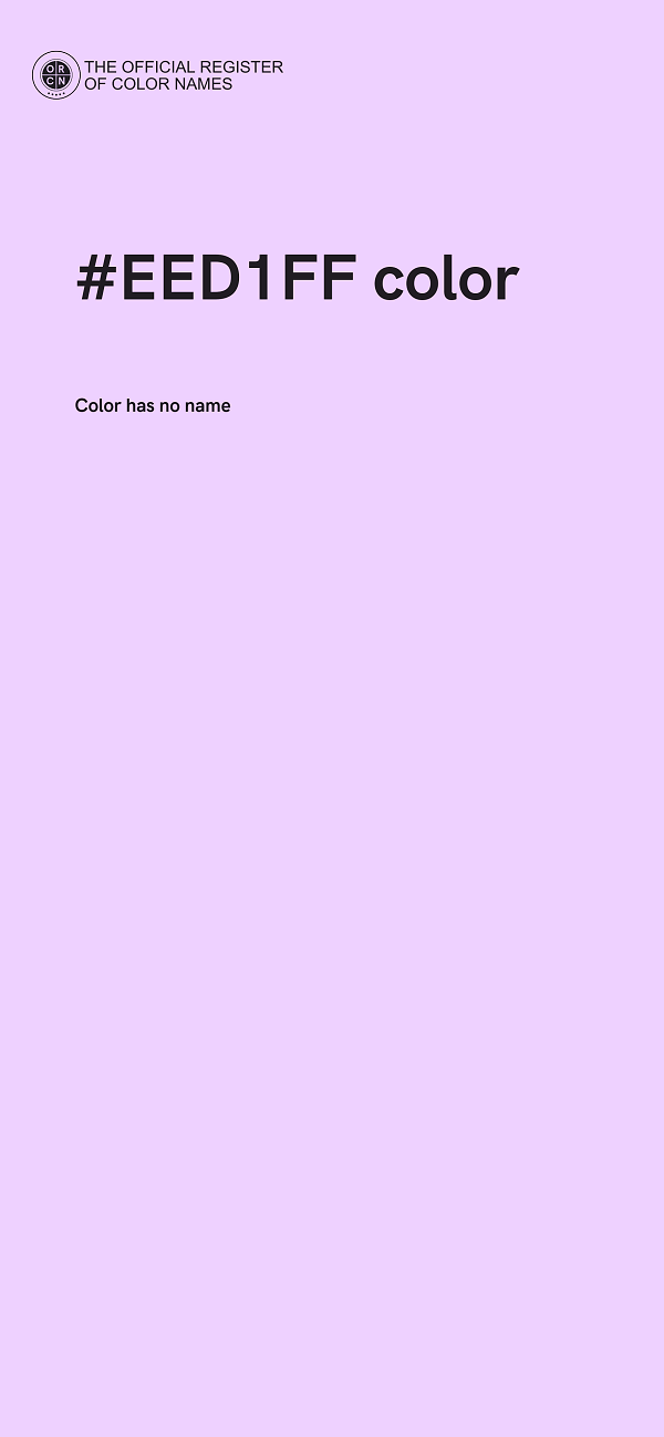 #EED1FF color image