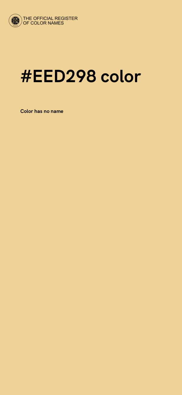 #EED298 color image