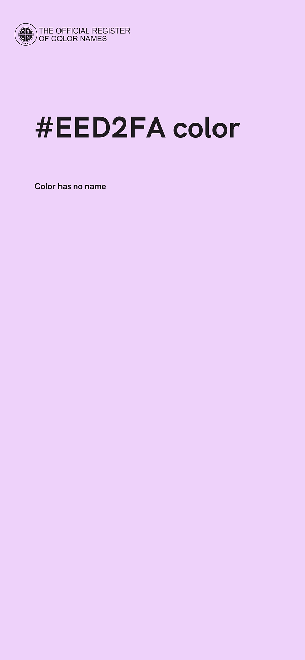 #EED2FA color image