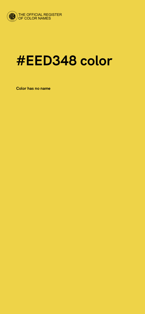 #EED348 color image