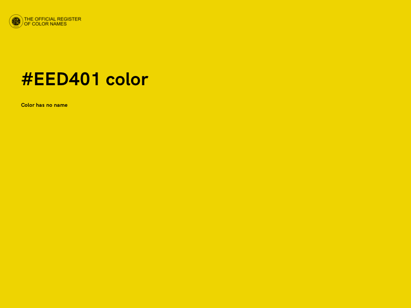 #EED401 color image