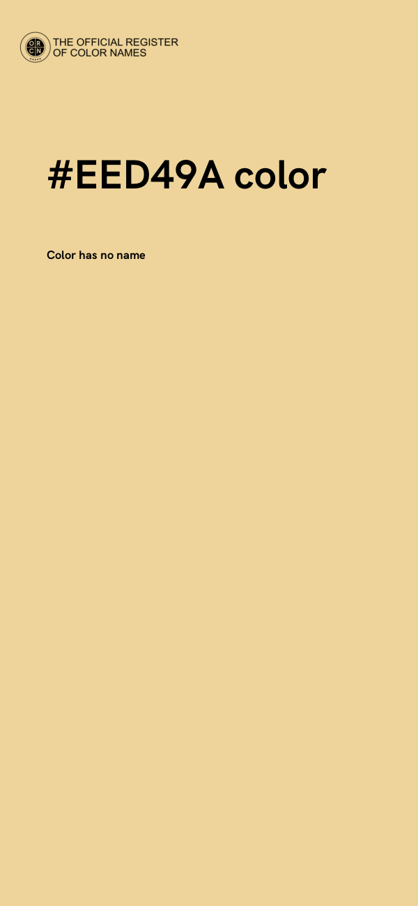 #EED49A color image