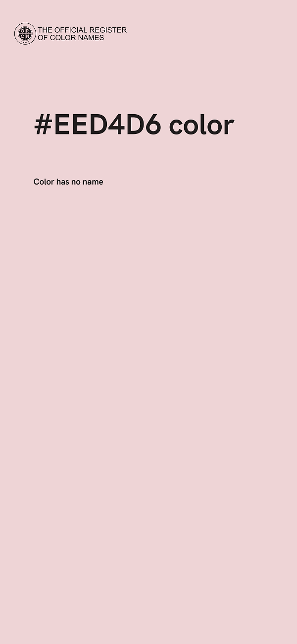 #EED4D6 color image