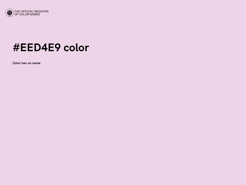 #EED4E9 color image