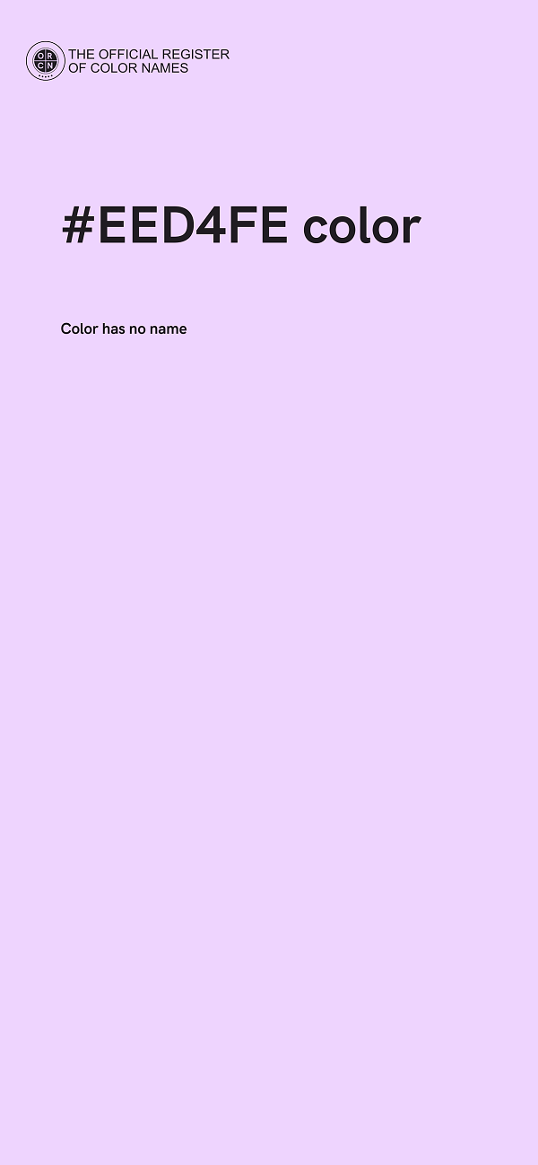 #EED4FE color image