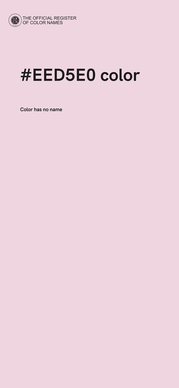 #EED5E0 color image