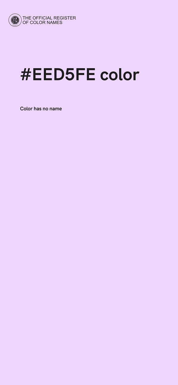 #EED5FE color image