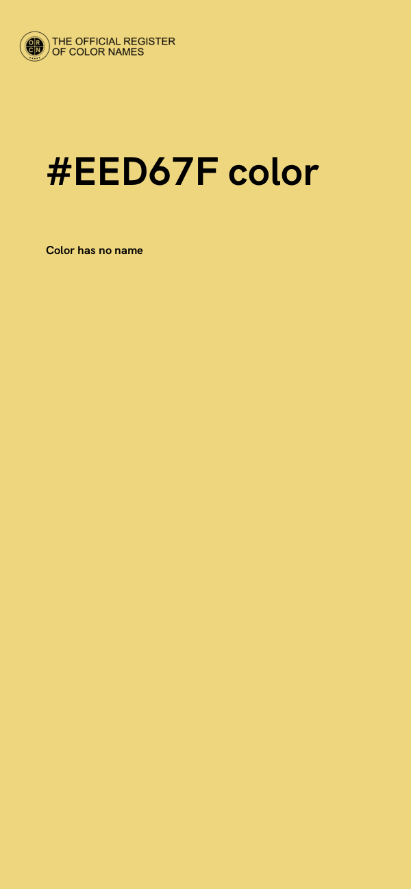 #EED67F color image