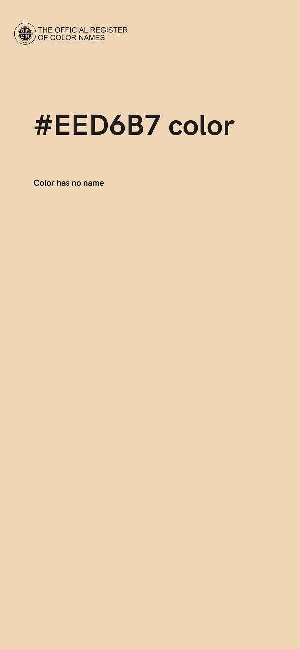 #EED6B7 color image