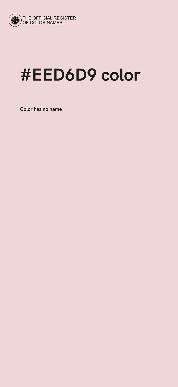 #EED6D9 color image