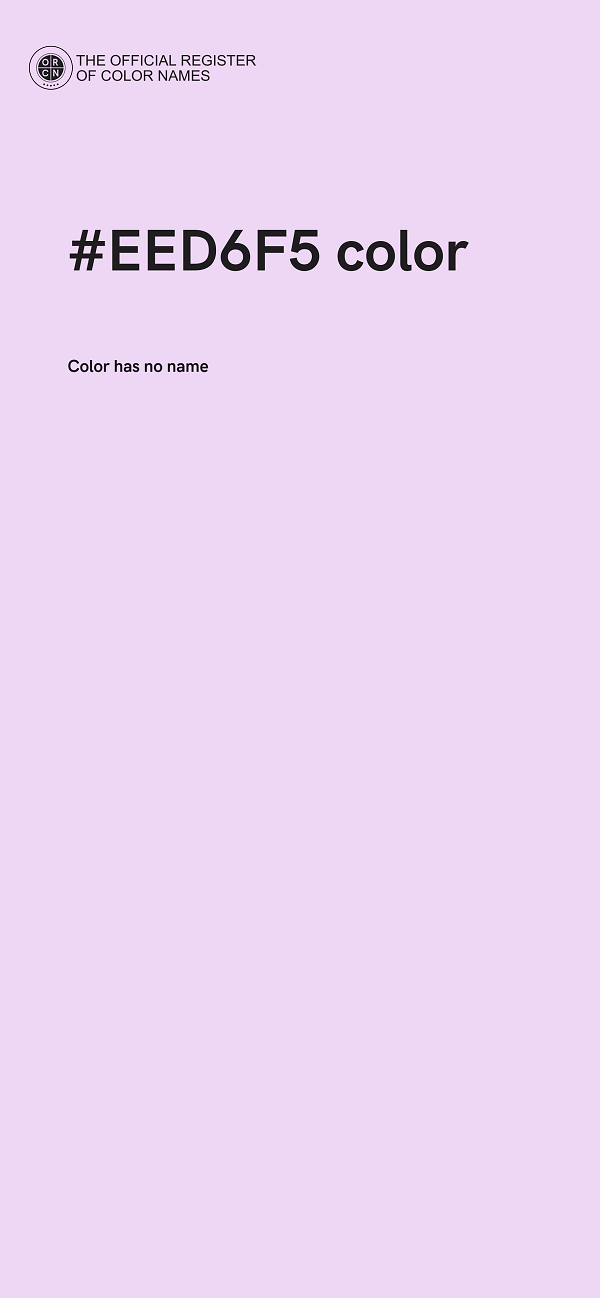 #EED6F5 color image