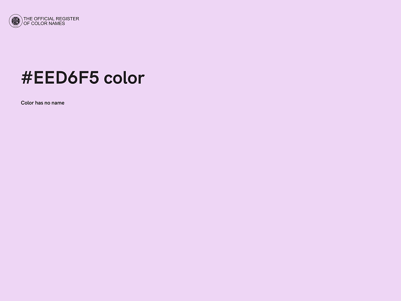#EED6F5 color image