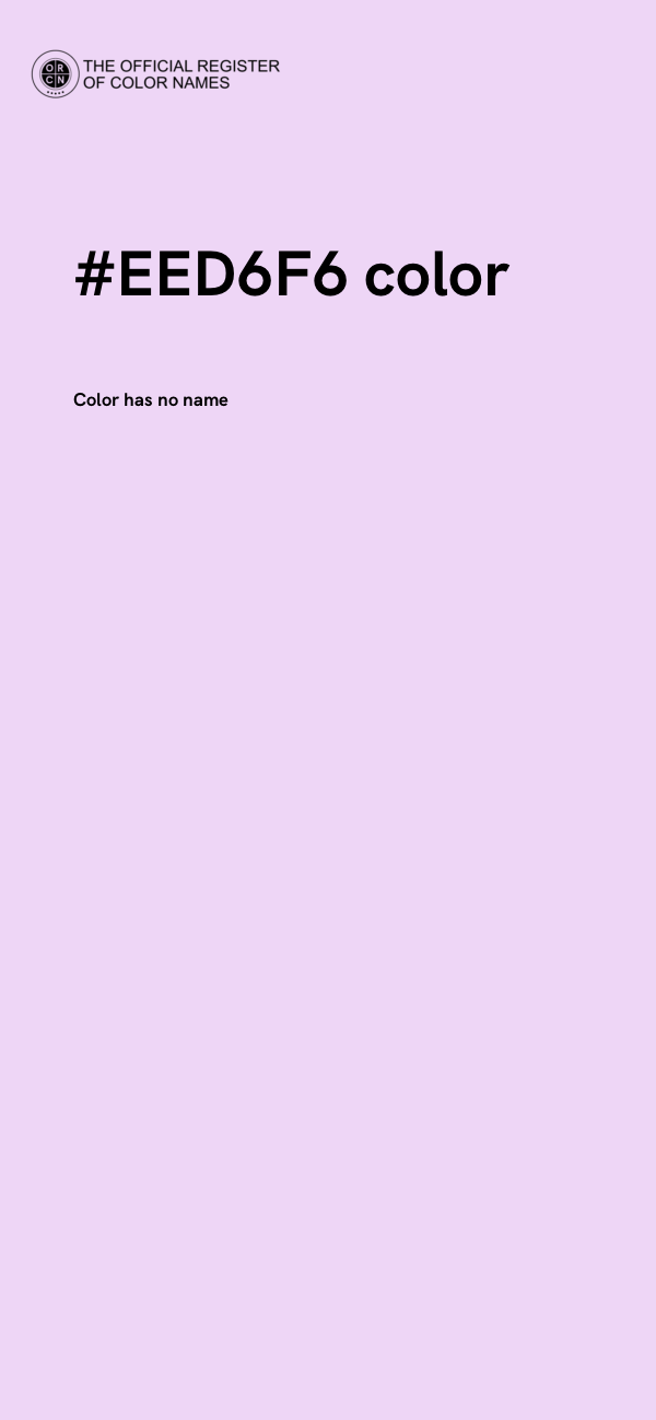 #EED6F6 color image