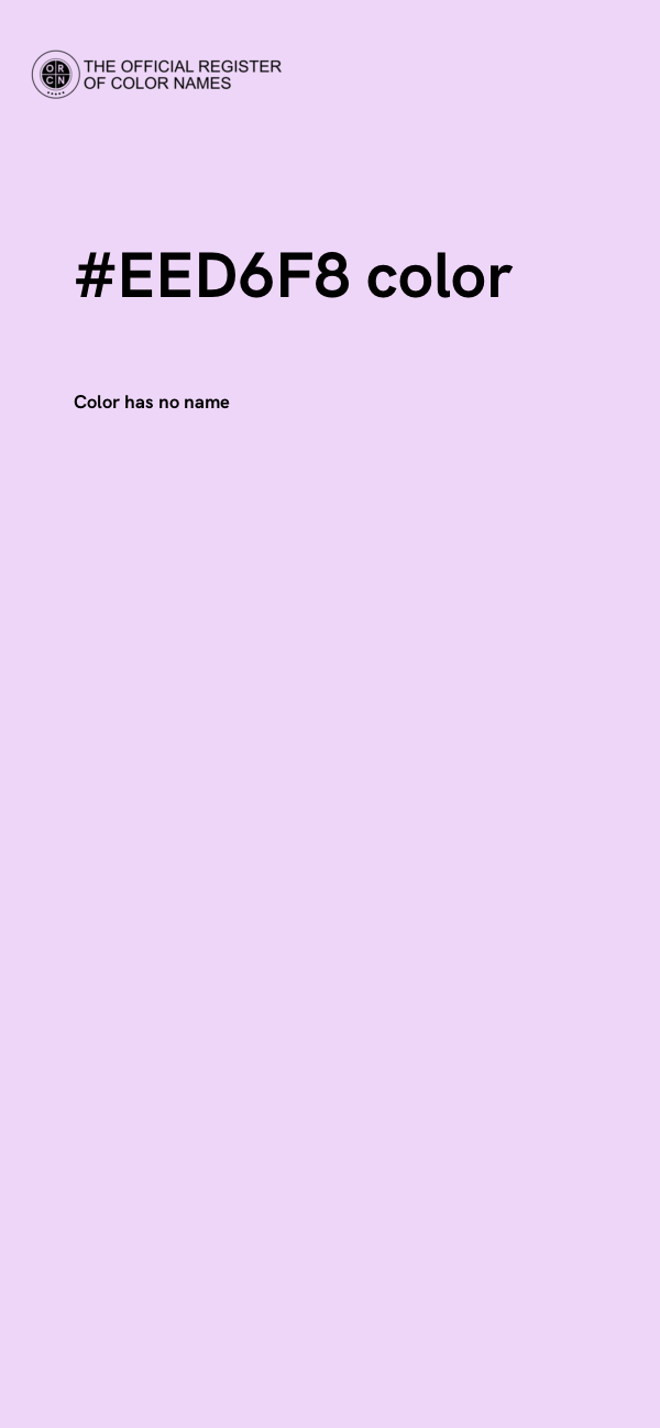 #EED6F8 color image