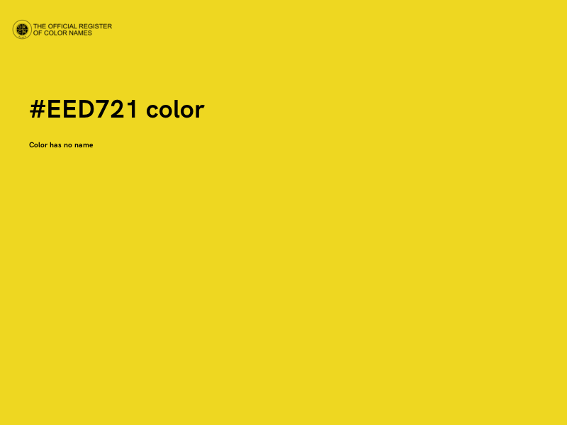 #EED721 color image