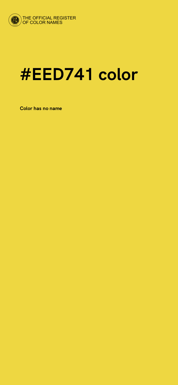 #EED741 color image