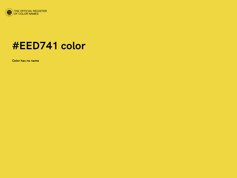 #EED741 color image