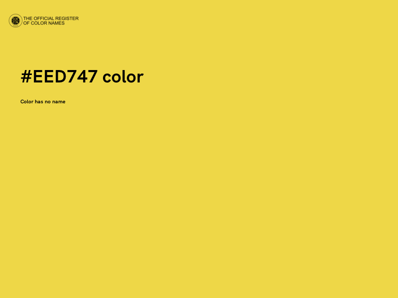 #EED747 color image